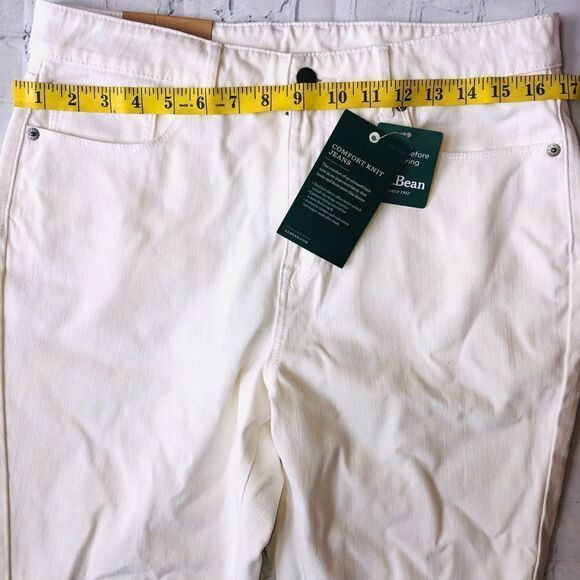 NWT Womens Size 12P LL Bean Classic Fit Comfort Knit Denim Jeans - Picture 4 of 7